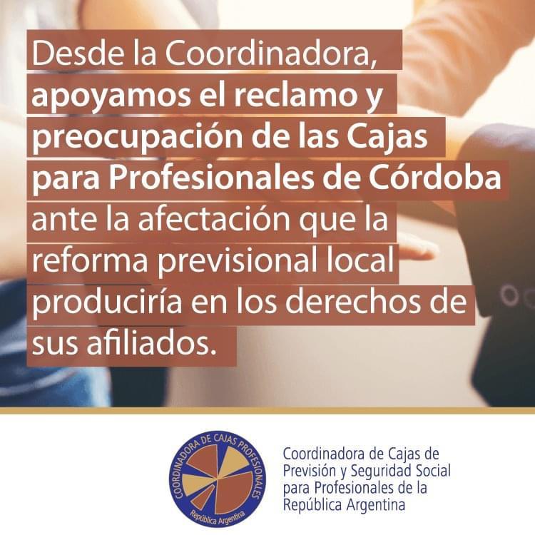 Apoyo de la Coordinadora de Cajas de la Rep�blica Argentina